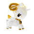 Unicorno de la serie Zodiac Unicorno que representa el signo de Aries con un unicornio carnero blanco con detalles dorados que inluyen la constelación, símbolo del signo y muho mas detalles kawaii, esta figura viene en una caja on ventana.