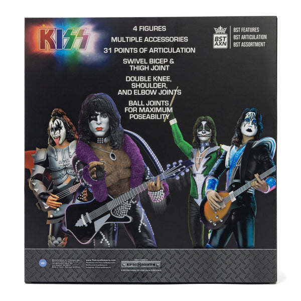 Set De 4 Figuras Articuladas Kiss - Signature Collector 4 Pack De Bst Axn