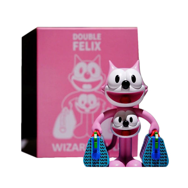 Figura Art-Toy Double Felix Special Pink  Edition De Wizardskull