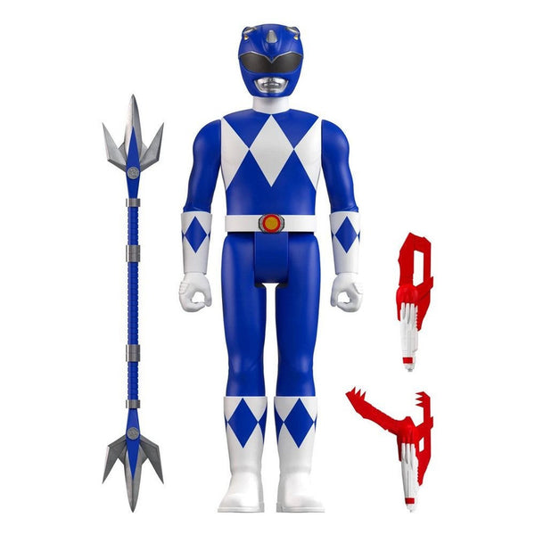 Figura Coleccionable Mighty Morphin Power Rangers Ranger Azul Super 7