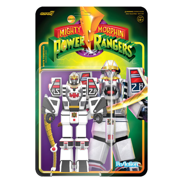 Figura Coleccionable Mighty Morphin Power Rangers Tigerzord WarriorModeW4 Super 7