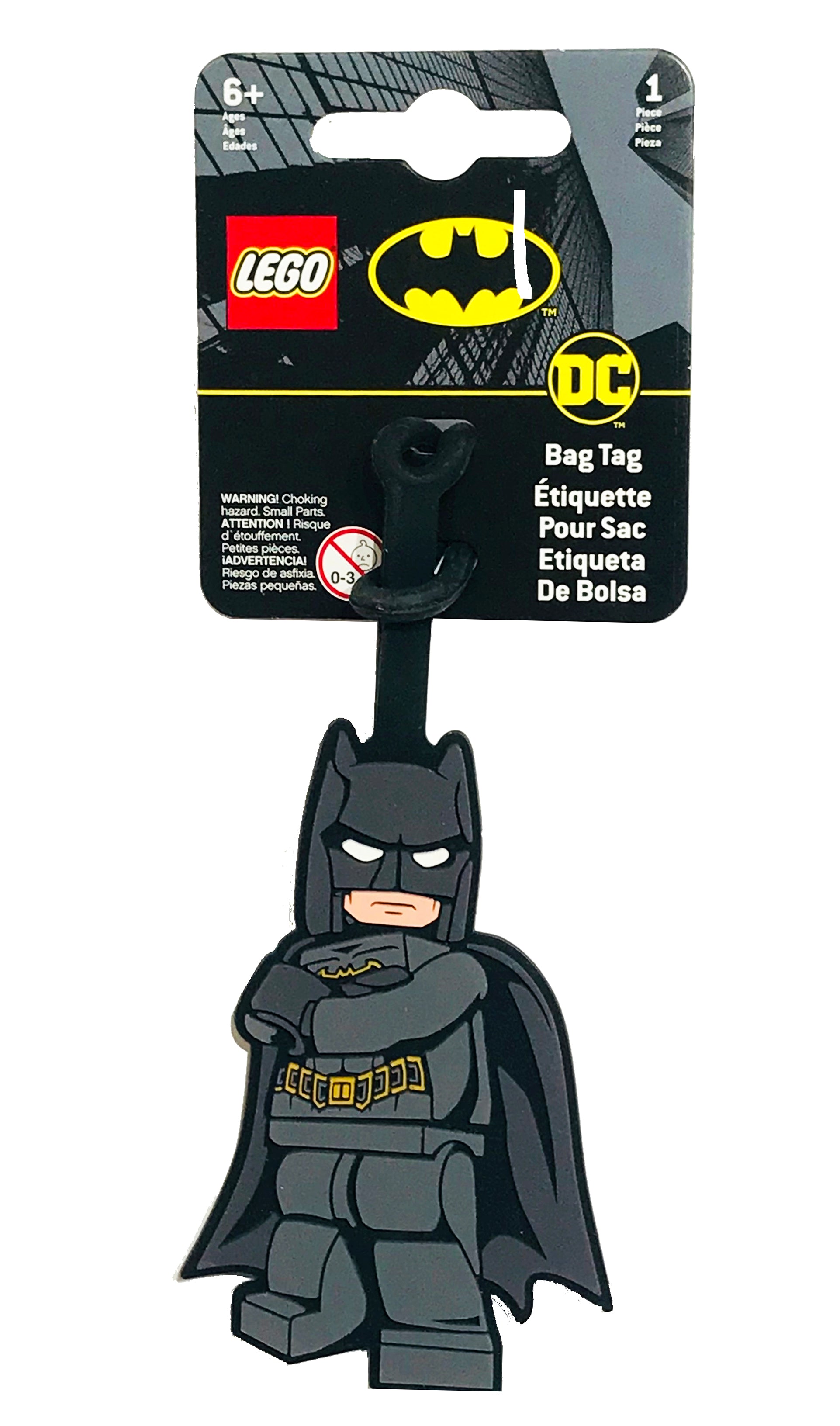 Etiqueta de viaje de Batman LEGO | Novelmex