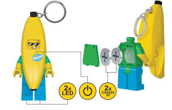 Llavero Con Luz De Banana Guy Lego®