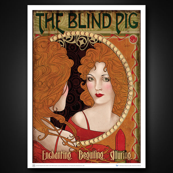 Poster Decorativo De Animales Fantasticos: The Blind Pig